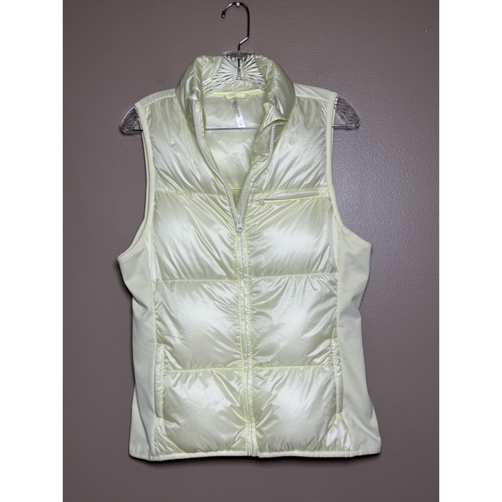 Fabletics Womens Quilted Puffer Vest Yellow Medium JT2149126-9061-17040